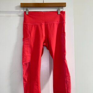 Fabletics Powerhold Neon Pink 7/8 Leggings - Women's S - EUC